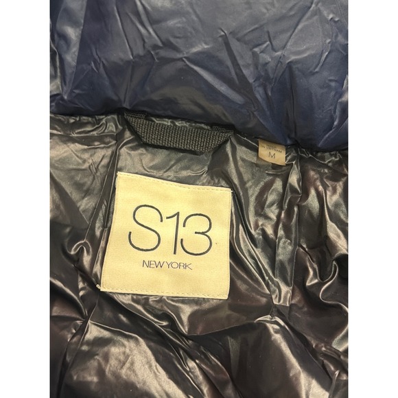 S13 New York S13 Women's Allie Puffer Shoet Coat Jacket Faux Fur Hood Size M - Picture 2 of 10